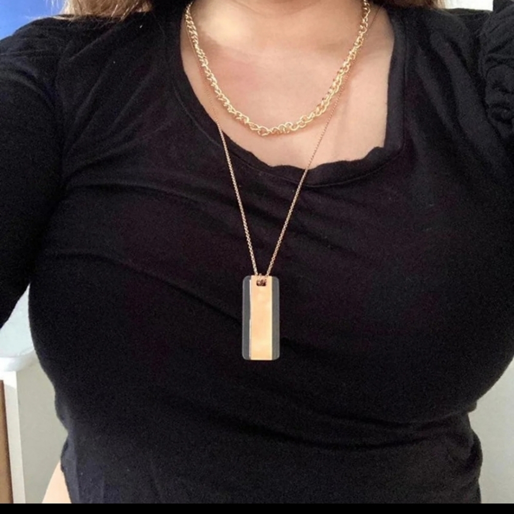 BRAND NEW MICHAEL KORS DOG TAG NECKLACE